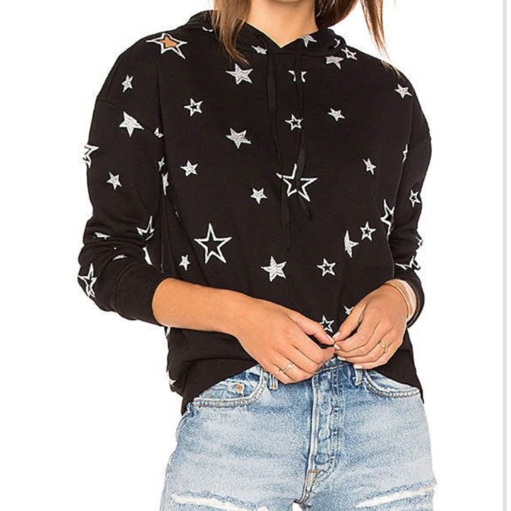 Central Park west black star hoodie